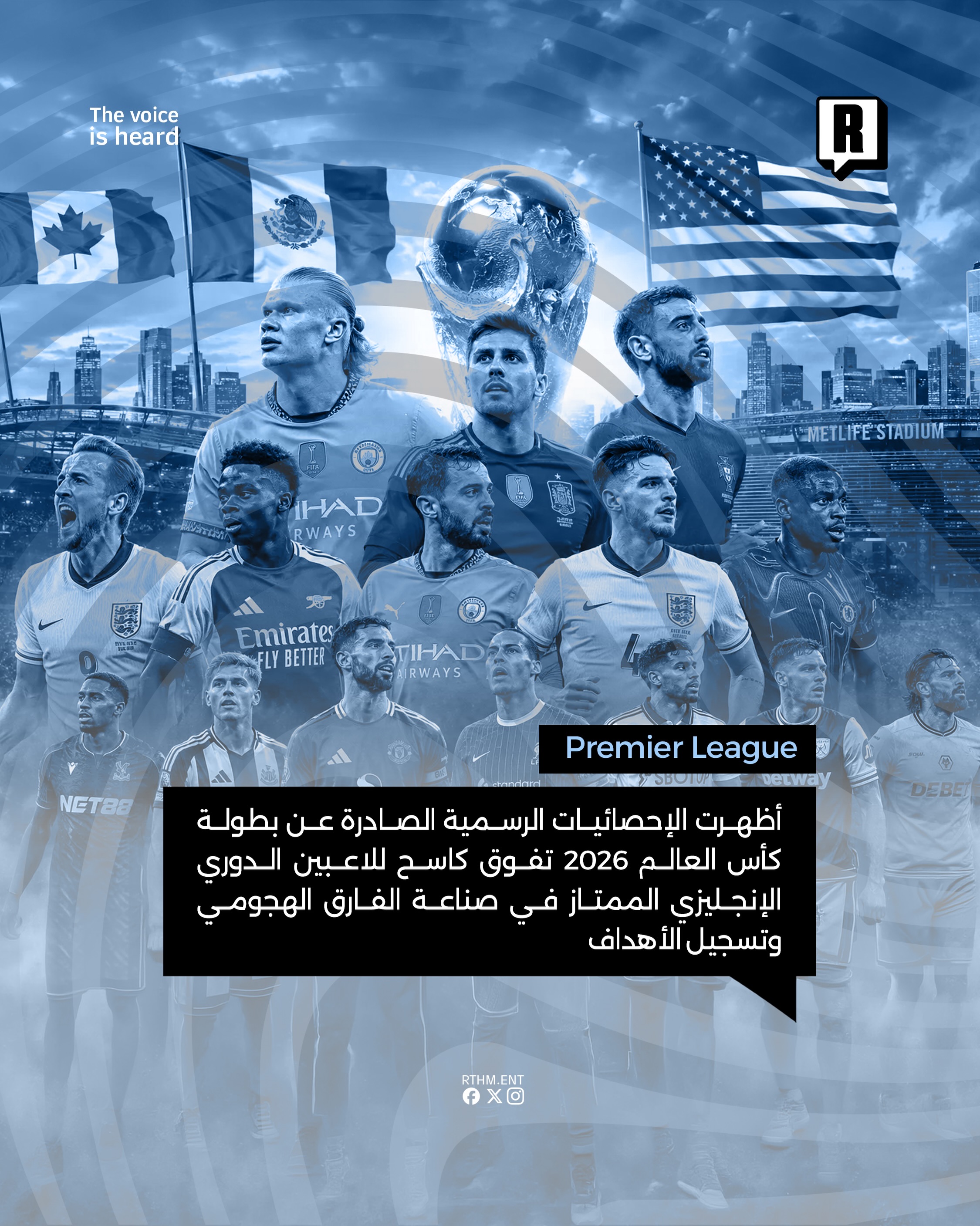 لاعبين البريميرليغ الأكثر أهدافاً في كأس العالم 2
