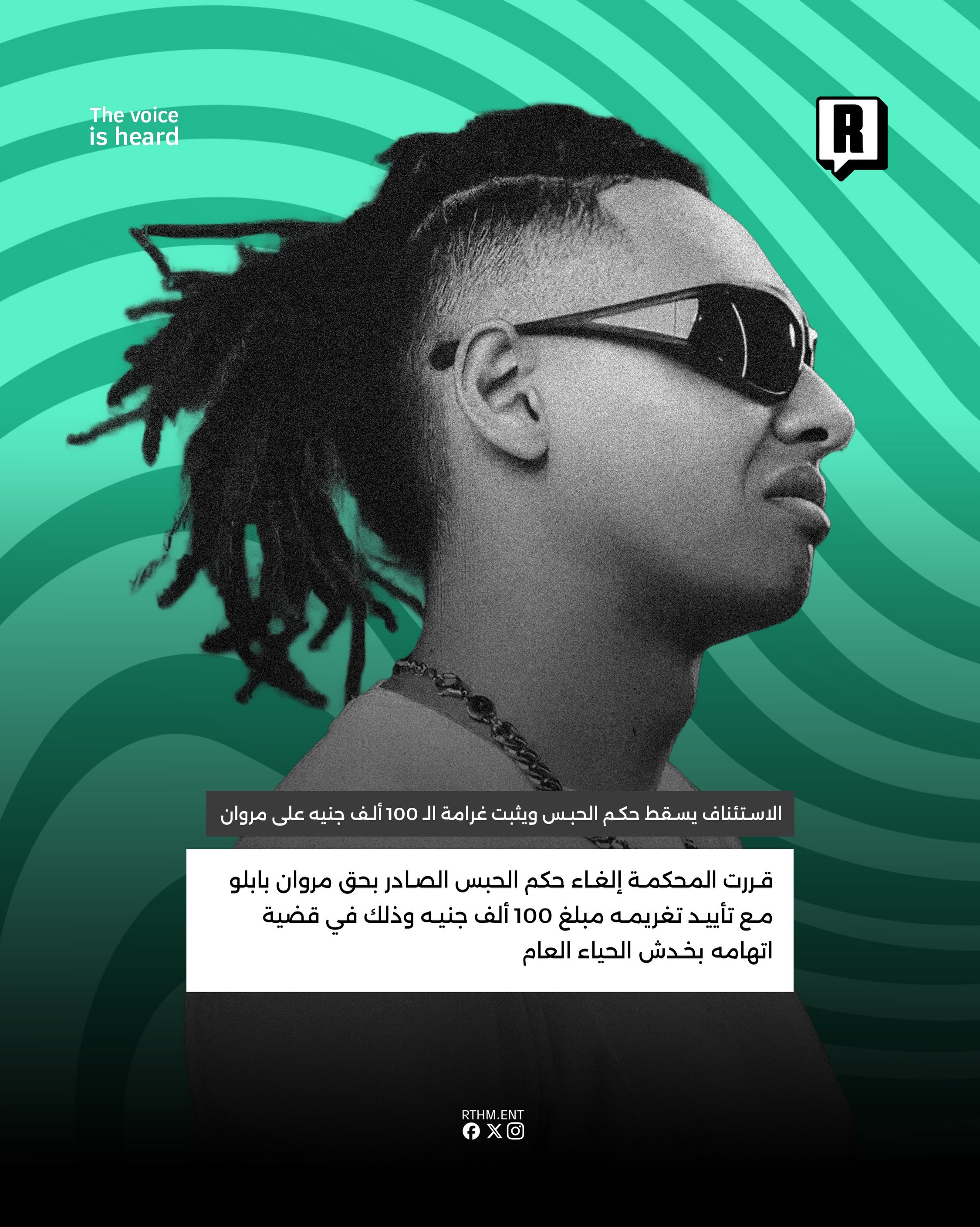 تطورات قضية مروان بابلو .. الاستئناف يسقط حكم الحبس ويثبت غرامة الـ 100 ألف جنيه 2